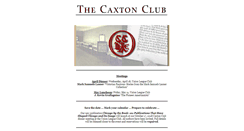 Desktop Screenshot of caxtonclub.org