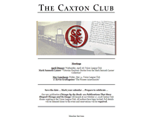 Tablet Screenshot of caxtonclub.org